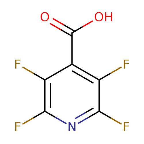 Fc1nc(F)c(c(c1F)C(=O)O)F