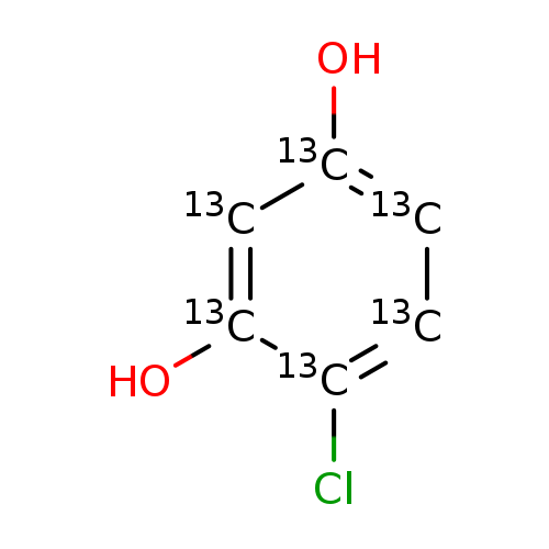 O[13c]1[13cH][13cH][13c]([13c]([13cH]1)O)Cl