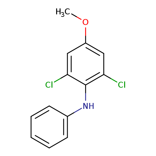 COc1cc(Cl)c(c(c1)Cl)Nc1ccccc1