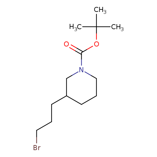 BrCCCC1CCCN(C1)C(=O)OC(C)(C)C