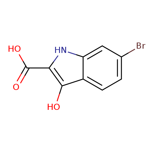 Brc1ccc2c(c1)[nH]c(c2O)C(=O)O
