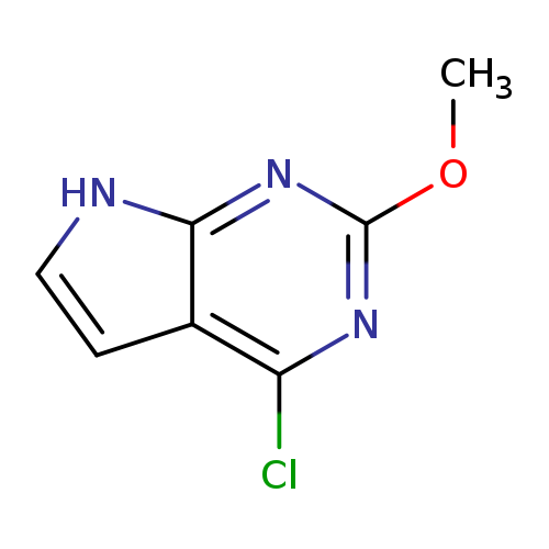 COc1nc(Cl)c2c(n1)[nH]cc2