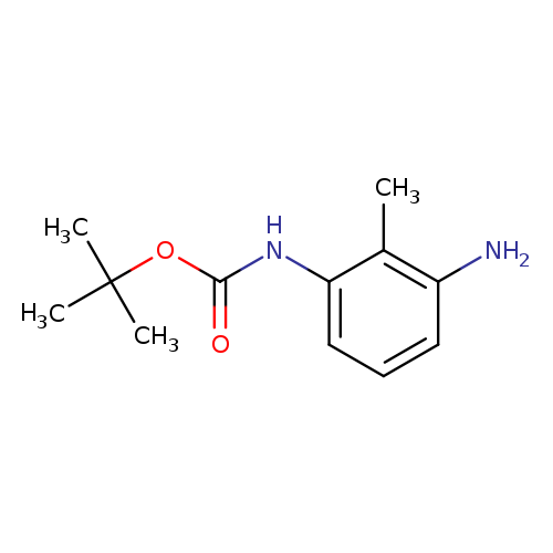 O=C(Nc1cccc(c1C)N)OC(C)(C)C