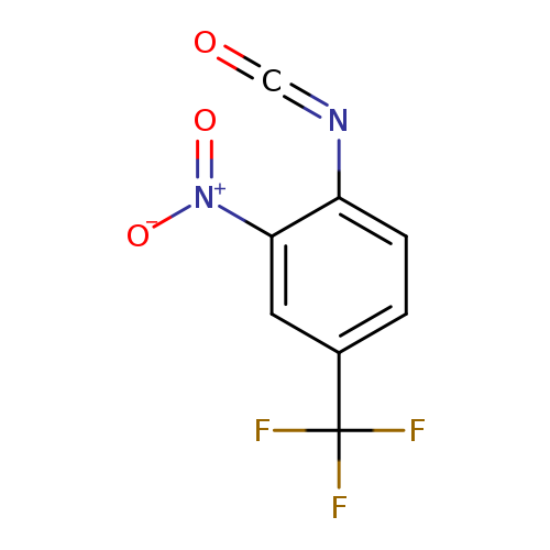 O=C=Nc1ccc(cc1[N+](=O)[O-])C(F)(F)F