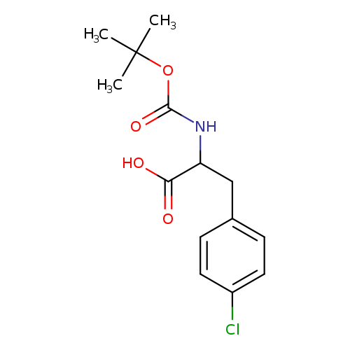 OC(=O)C(Cc1ccc(cc1)Cl)NC(=O)OC(C)(C)C