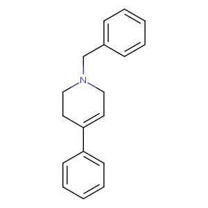 c1ccc(cc1)CN1CCC(=CC1)c1ccccc1