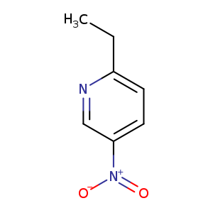 CCc1ccc(cn1)[N+](=O)[O-]