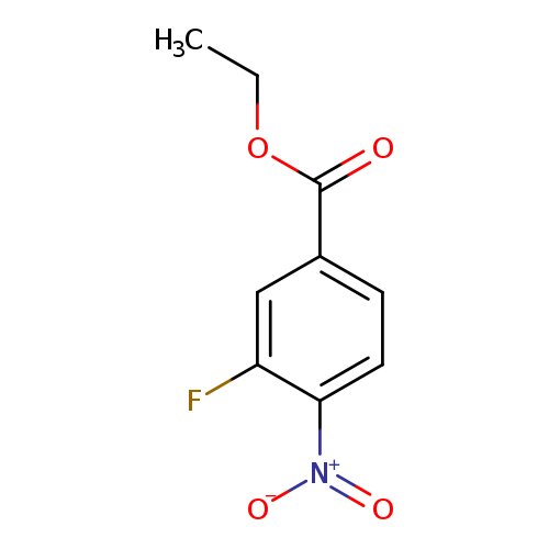 CCOC(=O)c1ccc(c(c1)F)[N+](=O)[O-]