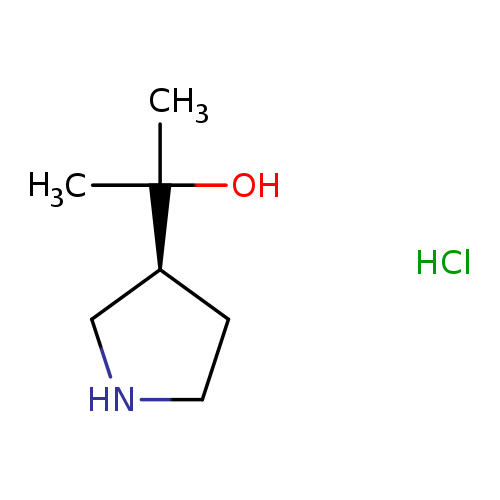 CC([C@@H]1CNCC1)(O)C.Cl