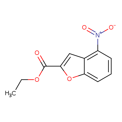 CCOC(=O)c1oc2c(c1)c(ccc2)[N+](=O)[O-]