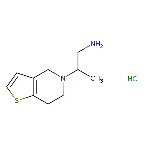 NCC(N1CCc2c(C1)ccs2)C.Cl