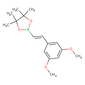 COc1cc(/C=C/B2OC(C(O2)(C)C)(C)C)cc(c1)OC