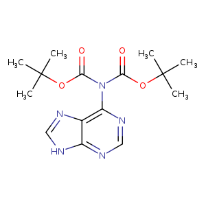 O=C(N(c1ncnc2c1nc[nH]2)C(=O)OC(C)(C)C)OC(C)(C)C