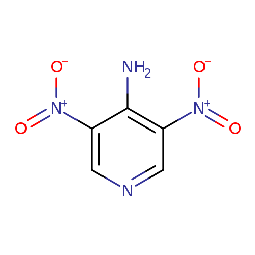 Nc1c(cncc1[N+](=O)[O-])[N+](=O)[O-]