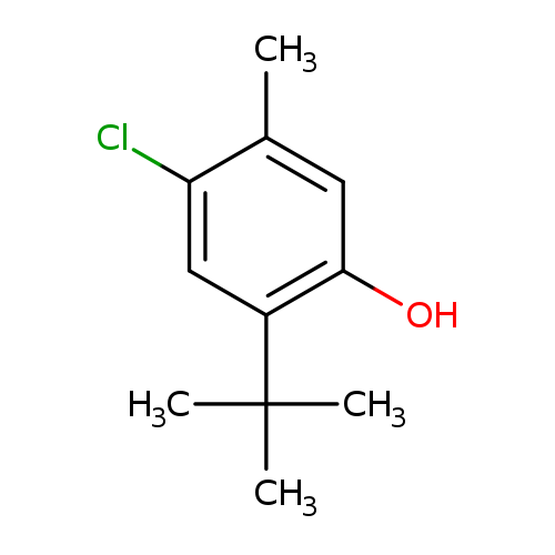 Cc1cc(O)c(cc1Cl)C(C)(C)C