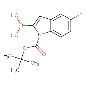 Fc1ccc2c(c1)cc(n2C(=O)OC(C)(C)C)B(O)O