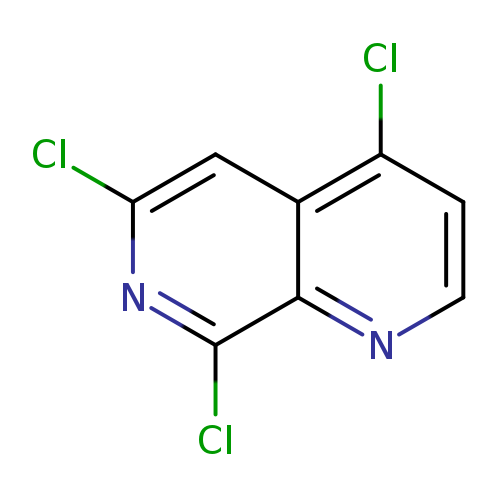 Clc1nc(Cl)c2c(c1)c(Cl)ccn2