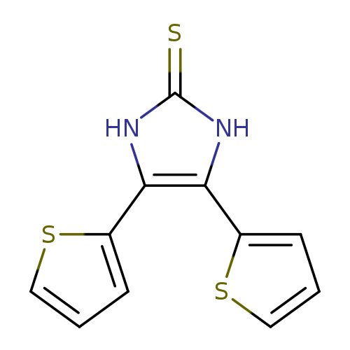 S=c1[nH]c(c([nH]1)c1cccs1)c1cccs1