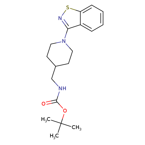 O=C(OC(C)(C)C)NCC1CCN(CC1)c1nsc2c1cccc2