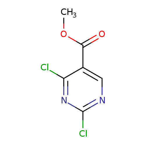 COC(=O)c1cnc(nc1Cl)Cl