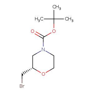 BrC[C@H]1OCCN(C1)C(=O)OC(C)(C)C