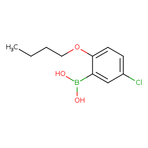 CCCCOc1ccc(cc1B(O)O)Cl