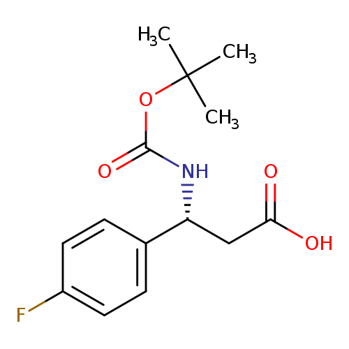 OC(=O)C[C@H](c1ccc(cc1)F)NC(=O)OC(C)(C)C