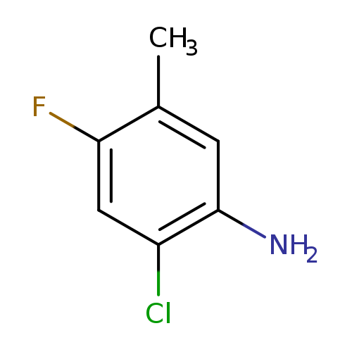 Fc1cc(Cl)c(cc1C)N