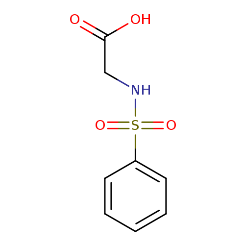 OC(=O)CNS(=O)(=O)c1ccccc1