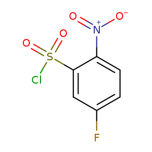 Fc1ccc(c(c1)S(=O)(=O)Cl)[N+](=O)[O-]