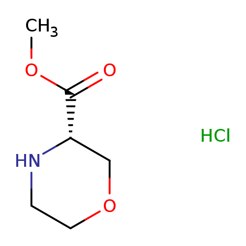 COC(=O)[C@@H]1COCCN1.Cl