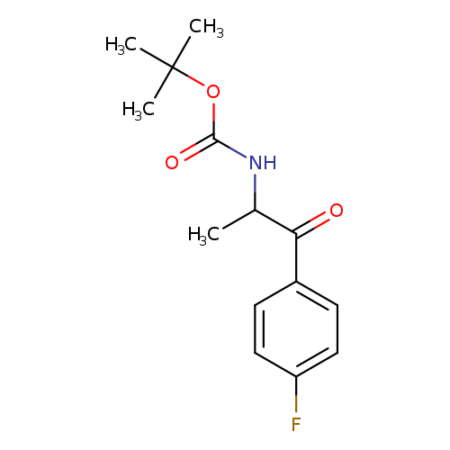 CC(C(=O)c1ccc(cc1)F)NC(=O)OC(C)(C)C