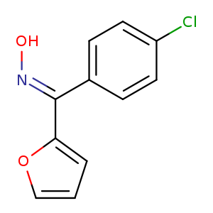 O/N=C(/c1ccco1)c1ccc(cc1)Cl