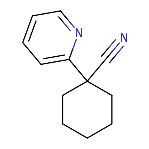 N#CC1(CCCCC1)c1ccccn1