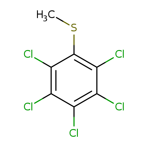 CSc1c(Cl)c(Cl)c(c(c1Cl)Cl)Cl