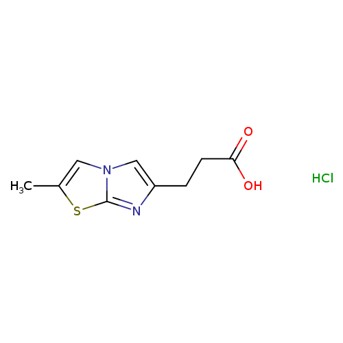 Cc1cn2c(s1)nc(c2)CCC(=O)O.Cl