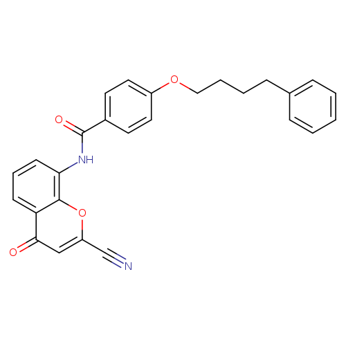 N#Cc1cc(=O)c2c(o1)c(ccc2)NC(=O)c1ccc(cc1)OCCCCc1ccccc1