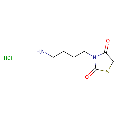 NCCCCN1C(=O)CSC1=O.Cl