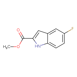 COC(=O)c1cc2c([nH]1)ccc(c2)F