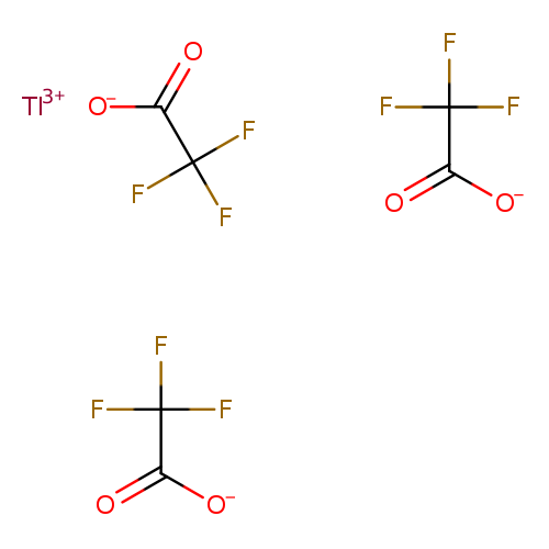 [O-]C(=O)C(F)(F)F.[O-]C(=O)C(F)(F)F.[O-]C(=O)C(F)(F)F.[Tl+3]