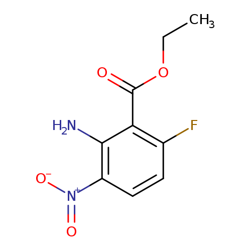 CCOC(=O)c1c(F)ccc(c1N)[N+](=O)[O-]