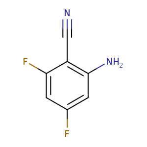 N#Cc1c(N)cc(cc1F)F