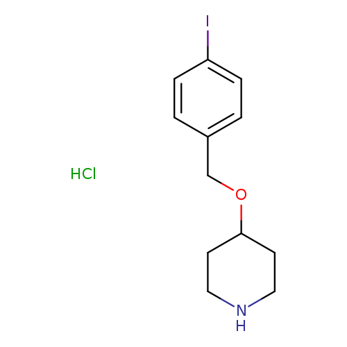 Ic1ccc(cc1)COC1CCNCC1.Cl