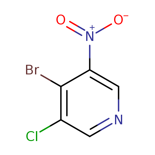 [O-][N+](=O)c1cncc(c1Br)Cl