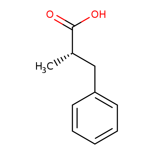 C[C@H](C(=O)O)Cc1ccccc1