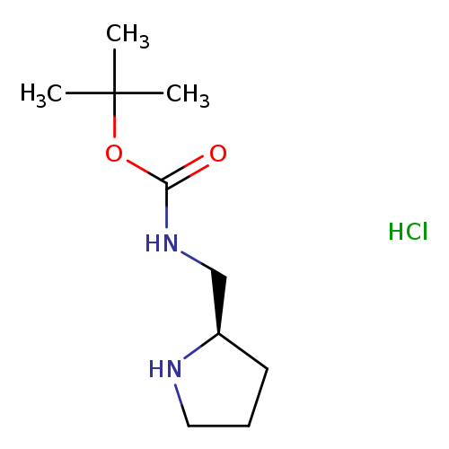 O=C(OC(C)(C)C)NC[C@H]1CCCN1.Cl