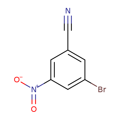 N#Cc1cc(Br)cc(c1)[N+](=O)[O-]
