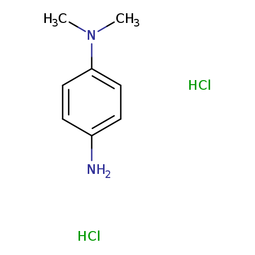 CN(c1ccc(cc1)N)C.Cl.Cl