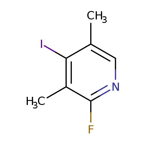 Cc1cnc(c(c1I)C)F