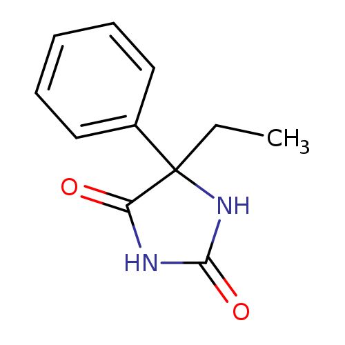 CCC1(NC(=O)NC1=O)c1ccccc1